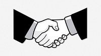Handshake clipart vector. Free public domain CC0 image.