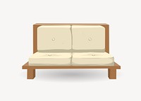 Couch furniture clip art vector. Free public domain CC0 image.