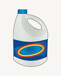 Bleach bottle clipart illustration vector. Free public domain CC0 image.