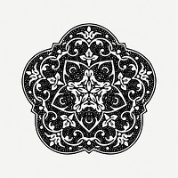 Persian ornament clipart illustration psd. Free public domain CC0 image.