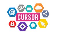 Cursor Technology Click Icon Access Concept