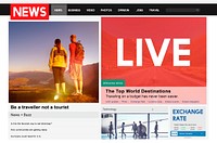 News Feed Article Journalism Advetise Concept