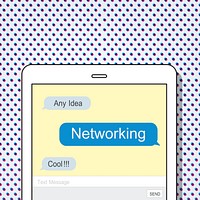 Online Communication connection Network Concept