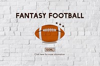 Fantasy Football Ball Rugby Game Concept