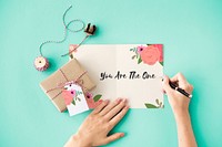 You Are The One Letter Message Words Graphic