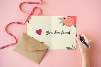 You Are Loved Letter Message Words Graphic