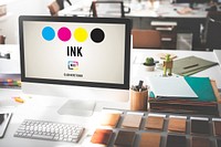 CMYK Ink Design Graphics Creativity Concept