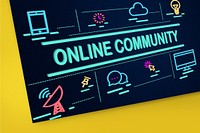 Online Community Connection Sharing Social Concept
