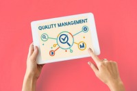 Quality Management Check Icon Concept