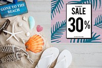 Summer Sale Promotion Discount Concept
