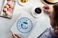 High Quality Guarantee Badge Logo Premium Concept