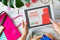 Online Shopping Cart E-Commers Concept