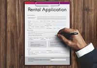 Rental Application Leasable Borrow Apply Rent Concept