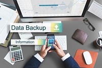 Data Backup Storage Transfer Concept