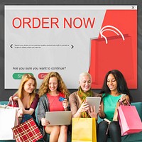 Online Shopping Cart E-Commers Concept