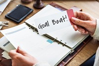 Goal Beat Aspiration Ambition Hopeful Aim Concept