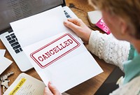 Delayed Banned Cancelled Denied Stamp Label Mark Concept
