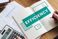 Business efficiency performance on notebook