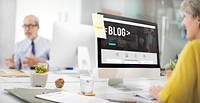 Blogging Connect Technology Online Messaging Concept