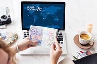 Flight Booking Reservation Travel Destination Concept
