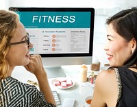Health Fitness Nutrition Monitor Wellness Concept