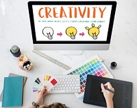 Creativity Create Ligting Bulb Graphic Concept