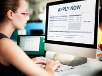 Apply Now Form Information Job Concept
