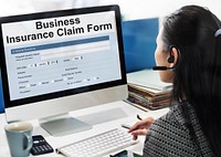 Business Insurance Claim Form Document Concept
