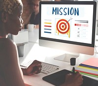 Mission Arrow Target Goals Business Dart Graphic Concept