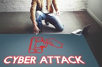 Online Security Cyber Attack Graphic Concept