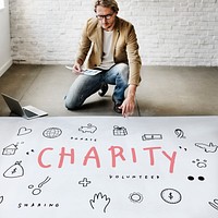 Charity Aid Donation Awareness Concept