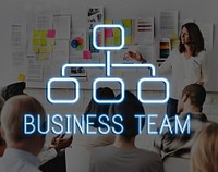 Business Team Organization Chart Company Concept