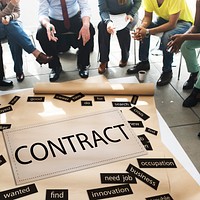 Contract Agreement Business Deal Employment Concept