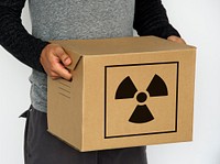 Radioactive Caution Warning Package Sign Symbol