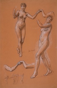 Study for Serene Hours. Original from the Minneapolis Institute of Art.