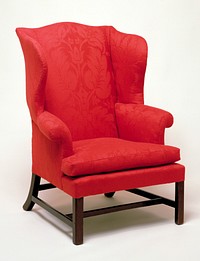 upholstered in Italian brocade. Original from the Minneapolis Institute of Art.