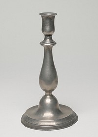 candlestick, round base, hollow center. Original from the Minneapolis Institute of Art.