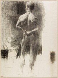 Standing Male Nude. Original from the Minneapolis Institute of Art.