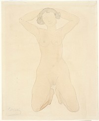 Nude Kneeling. Original from the Minneapolis Institute of Art.