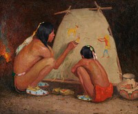 Genre. Native American. Indian.. Original from the Minneapolis Institute of Art.