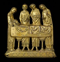 The Anointing of the Body, copper, enamel frieze. Original from the Minneapolis Institute of Art.