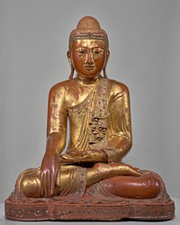 Enshrined Buddha. Original from the Minneapolis Institute of Art.