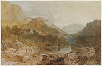 Borrowdale, with Longthwaite Bridge and Castle Crag. Original from the Minneapolis Institute of Art.