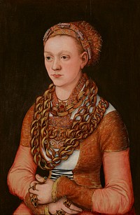 One of a pair of marriage portraits (see 57.11). Original from the Minneapolis Institute of Art.