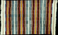 blanket, Kereka, wool strip weave. Original from the Minneapolis Institute of Art.