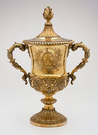 George III two-handled covered cup. Original from the Minneapolis Institute of Art.