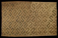 woven raffia, natural substances. Original from the Minneapolis Institute of Art.