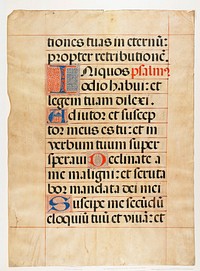 Leaf from an Antiphonary. Original from the Minneapolis Institute of Art.