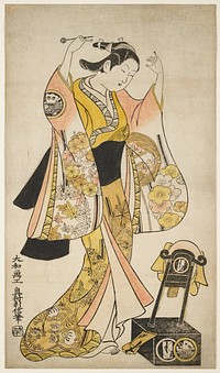 Actor Sanjō Kantarō II as Yaoya Oshichi. Original from the Minneapolis Institute of Art.