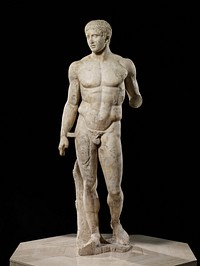 after Polykleitos, Roman copy of Greek original, the original executed in bronze, c.440 BCE; one of four known extant copies. Original from the Minneapolis Institute of Art.